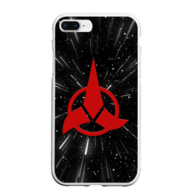 Чехол для iPhone 7Plus/8 Plus матовый с принтом Klingons Logo (Z) в Кировске, Силикон | Область печати: задняя сторона чехла, без боковых панелей | klingon | klingons | klinzhai | star trek | startrek | азетбур | варак | гаурон | горкон | звездный путь | инопланетная цивилизация | кейлесс незабываемый | клингон | клинжай | кронос | марток | молор | рекло | сомпек