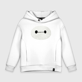 Детское худи Oversize хлопок с принтом Baymax в Кировске, френч-терри — 70% хлопок, 30% полиэстер. Мягкий теплый начес внутри —100% хлопок | боковые карманы, эластичные манжеты и нижняя кромка, капюшон на магнитной кнопке | baymax | big hero 6 | disney | vdkimel | бэймакс | город героев 6 | дисней