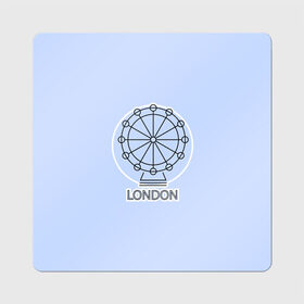 Магнит виниловый Квадрат с принтом Лондон London Eye в Кировске, полимерный материал с магнитным слоем | размер 9*9 см, закругленные углы | Тематика изображения на принте: blue circle | england | english | europe | eye | gb | icon | london | travel | uk | vacation | англия | аттракцион | великобритания | европа | иконка | колесо обозрения | лондон | лондонский глаз | надпись | отпуск | поездка | путешествие |