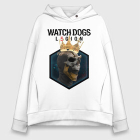 Женское худи Oversize хлопок с принтом Watch Dogs Legion в Кировске, френч-терри — 70% хлопок, 30% полиэстер. Мягкий теплый начес внутри —100% хлопок | боковые карманы, эластичные манжеты и нижняя кромка, капюшон на магнитной кнопке | action | action adventure | game watch dogs | hex | legion | skull | watch dogs | watch dogs legion | ватч догз легион | ватч догс | заставка watch dogs | игра watch dogs | легион | лого | логотип | логотип watch dogs | лондон | надпись | х