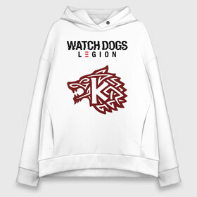 Женское худи Oversize хлопок с принтом Преступность Watch Dogs Legion в Кировске, френч-терри — 70% хлопок, 30% полиэстер. Мягкий теплый начес внутри —100% хлопок | боковые карманы, эластичные манжеты и нижняя кромка, капюшон на магнитной кнопке | action | action adventure | game watch dogs | legion | watch dogs | watch dogs legion | банда | ватч догз легион | ватч догс | знак преступности | игра watch dogs | клан | кланы | легион | лого | логотип | логотип watch dogs | лондон | надп