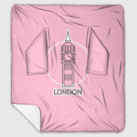 Плед с рукавами с принтом Биг Бен Лондон London в Кировске, 100% полиэстер | Закругленные углы, все края обработаны. Ткань не мнется и не растягивается. Размер 170*145 | Тематика изображения на принте: big ben | clock | england | europe | london | pink | travel | англия | башня | башня елизаветы | биг бен | великобритания | европа | иконка | круг | лондон | надпись | путешествия | розовый | символ | часы