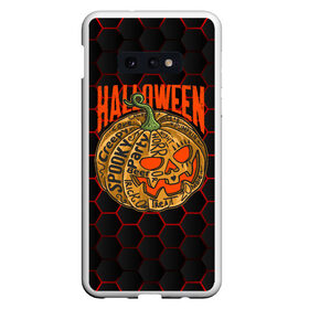 Чехол для Samsung S10E с принтом Halloween в Кировске, Силикон | Область печати: задняя сторона чехла, без боковых панелей | blood | diablo | haloween | horror | дьявол | зомби | кости | кровь | мозги | мясо | страшилка | ужасы | хеллоуин | хелоуин