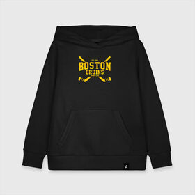 Детская толстовка хлопок с принтом Boston Bruins в Кировске, 100% хлопок | Круглый горловой вырез, эластичные манжеты, пояс, капюшен | boston | boston bruins | bruins | hockey | nhl | usa | бостон | бостон брюинз | нхл | спорт | сша | хоккей | шайба