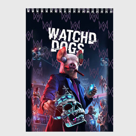 Скетчбук с принтом Watch Dogs: Legion в Кировске, 100% бумага
 | 48 листов, плотность листов — 100 г/м2, плотность картонной обложки — 250 г/м2. Листы скреплены сверху удобной пружинной спиралью | Тематика изображения на принте: 