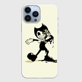 Чехол для iPhone 13 Pro Max с принтом Bendy And The Ink Machine в Кировске,  |  | bendy | bendy and the ink machine | бенди | бени | бенни | бэнди | детская | детям | игра | капли | компьютерная игра | краска | машина | подтеки | ужастик | чернила | чернильная