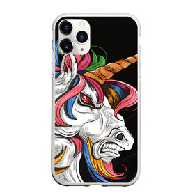 Чехол для iPhone 11 Pro Max матовый с принтом Evil unicorn в Кировске, Силикон |  | Тематика изображения на принте: black | blue | evil | evil unicorn | green yellow | horn | horse | multicolored | pink | red | white | белый | зеленый желтый | зло | злой единорог | конь | красный | лошадь | разноцветный | рог | розовый | синий | черный