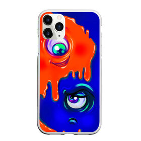 Чехол для iPhone 11 Pro Max матовый с принтом FUNNY EYES в Кировске, Силикон |  | Тематика изображения на принте: веселые глаза | глаза | капли | краски | цвета | эмоция