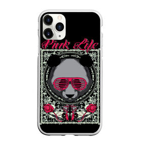 Чехол для iPhone 11 Pro матовый с принтом Розовая жизнь в Кировске, Силикон |  | голова медведя. | голова панды | медведи | орнамент | панда | панда в розовых очках | розовая жизнь | розовый стиль | розы