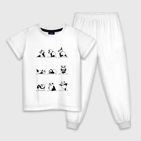 Детская пижама хлопок с принтом Панда занимается йогой в Кировске, 100% хлопок |  брюки и футболка прямого кроя, без карманов, на брюках мягкая резинка на поясе и по низу штанин
 | ега | йога | йога и фитнес | карамель | кунг фу | кунг фу панда | панда | пандора | панды | по | с пандами | с пандой | фитнес