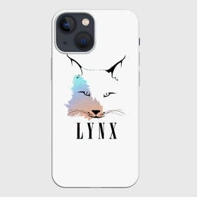 Чехол для iPhone 13 mini с принтом Рысь в Кировске,  |  | lynx | зверь | котик | кошечка | кошка | рысь | усатый | ушки на макушке | хищник