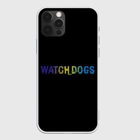 Чехол для iPhone 12 Pro Max с принтом Watch Dogs Text в Кировске, Силикон |  | Тематика изображения на принте: 