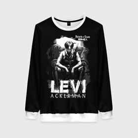 Женский свитшот 3D с принтом LEVI ACKERMAN. LONELINESS в Кировске, 100% полиэстер с мягким внутренним слоем | круглый вырез горловины, мягкая резинка на манжетах и поясе, свободная посадка по фигуре | Тематика изображения на принте: anime | attack on titan | аниме | армин арлерт | атак он титан | атака на титанов | атака титанов | великаны | гарнизон | колоссальный | леви | легион разведки | лого | манга | микаса аккерман | разведкорпус