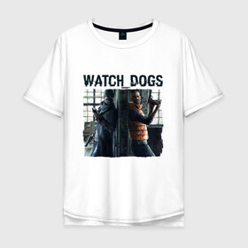Мужская футболка хлопок Oversize с принтом Watch dogs (Z) в Кировске, 100% хлопок | свободный крой, круглый ворот, “спинка” длиннее передней части | black viceroys | ubisoft montreal | watch dogs | watchdogs | watch_dogs | взлом | делфорд уэйд | дефолт | джей би | джей би маркович | дэмиен брэнкс | клара лилл | куинн | лаки | лис | мститель | пирс | рэймонд кинни | сторожевые п