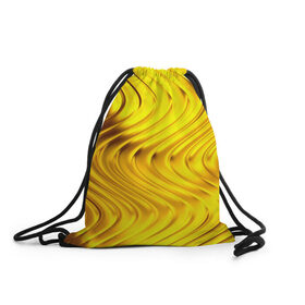 Рюкзак-мешок 3D с принтом GOLD LINES в Кировске, 100% полиэстер | плотность ткани — 200 г/м2, размер — 35 х 45 см; лямки — толстые шнурки, застежка на шнуровке, без карманов и подкладки | 