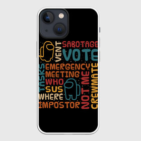 Чехол для iPhone 13 mini с принтом Among Us в Кировске,  |  | among | among us | crewmate | game | impistor | space | us | vote | выживший | игра | космос | невиновный | предатель | самозванец