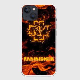 Чехол для iPhone 13 с принтом RAMMSTEIN в Кировске,  |  | amerika | art | germany | logo | rammstein | rock | till lindemann | арт | германия | группа | логотип | музыка | немецкая группа | немцы | огонь | песня | раммштайн | рамштайн | рок