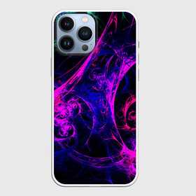 Чехол для iPhone 13 Pro Max с принтом GambaTR в Кировске,  |  | abstraction | colorful | dark | fractal | glow | patterns | shapes | tangled | texture | абстракция | запутанный | разноцветный | свечение | текстура | темный | узоры | формы | фрактал