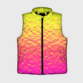 Женский жилет утепленный 3D с принтом Яркий закат в Кировске,  |  | abstraction | casual | gradient | hot | yellow | абстракция | блестящий | блики | вода | волны | градиент | закат | золотистый | краска | красочный | небеса | неоновый | облака | пастельный | пляж | рассвет | сияние