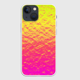 Чехол для iPhone 13 mini с принтом Яркий закат в Кировске,  |  | abstraction | casual | gradient | hot | yellow | абстракция | блестящий | блики | вода | волны | градиент | закат | золотистый | краска | красочный | небеса | неоновый | облака | пастельный | пляж | рассвет | сияние