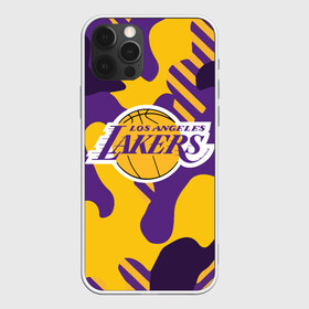 Чехол для iPhone 12 Pro Max с принтом LAKERS в Кировске, Силикон |  | 