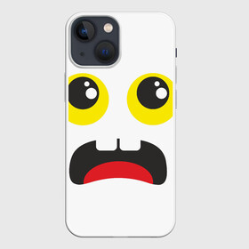 Чехол для iPhone 13 mini с принтом Испуганное лицо в Кировске,  |  | большие глаза | испуг | испуганное лицо | смайлик | стикер