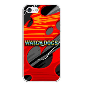 Чехол для iPhone 5/5S матовый с принтом Watch Dogs Recing в Кировске, Силикон | Область печати: задняя сторона чехла, без боковых панелей | dogs | legion | logo | text | watch | взлом | игра | легион | лого | символ | текст | хак | хакер | хакеры