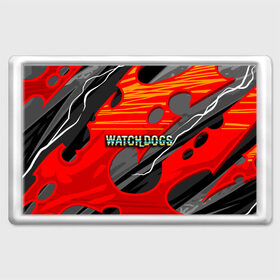 Магнит 45*70 с принтом Watch Dogs Recing в Кировске, Пластик | Размер: 78*52 мм; Размер печати: 70*45 | dogs | legion | logo | text | watch | взлом | игра | легион | лого | символ | текст | хак | хакер | хакеры