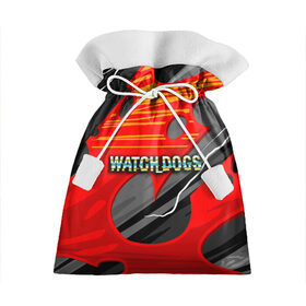 Подарочный 3D мешок с принтом Watch Dogs Recing в Кировске, 100% полиэстер | Размер: 29*39 см | Тематика изображения на принте: dogs | legion | logo | text | watch | взлом | игра | легион | лого | символ | текст | хак | хакер | хакеры