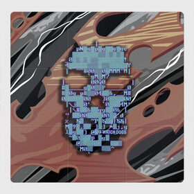 Магнитный плакат 3Х3 с принтом Watch dogs череп в Кировске, Полимерный материал с магнитным слоем | 9 деталей размером 9*9 см | Тематика изображения на принте: dogs | legion | logo | skull | symbol | watch | взлом | игра | легион | лого | символ | хак | хакер | хакеры | череп