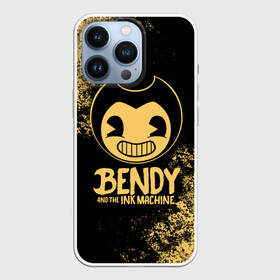 Чехол для iPhone 13 Pro с принтом Bendy And The Ink Machine в Кировске,  |  | bendy | bendy and the ink machine | бенди | бени | бенни | бэнди | детская | детям | игра | капли | компьютерная игра | краска | машина | подтеки | ужастик | чернила | чернильная