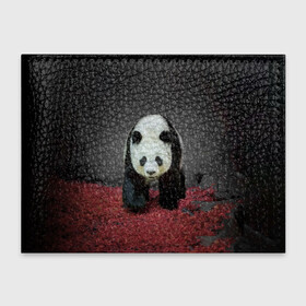 Обложка для студенческого билета с принтом ПАНДА в Кировске, натуральная кожа | Размер: 11*8 см; Печать на всей внешней стороне | panda | большая | в зоопарке | забавная | медведь | милая | панда | пандочка