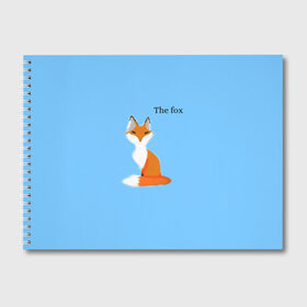 Альбом для рисования с принтом The fox в Кировске, 100% бумага
 | матовая бумага, плотность 200 мг. | Тематика изображения на принте: fox | the fox | лиса