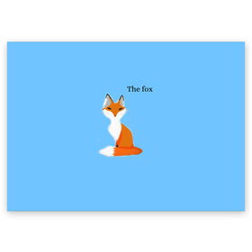 Поздравительная открытка с принтом The fox в Кировске, 100% бумага | плотность бумаги 280 г/м2, матовая, на обратной стороне линовка и место для марки
 | Тематика изображения на принте: fox | the fox | лиса