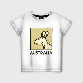 Детская футболка 3D с принтом Australia в Кировске, 100% гипоаллергенный полиэфир | прямой крой, круглый вырез горловины, длина до линии бедер, чуть спущенное плечо, ткань немного тянется | australia | австралия | животные | кенгуру | страны