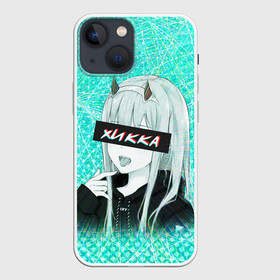 Чехол для iPhone 13 mini с принтом Zero Two Хикка в Кировске,  |  | darling | darling in the franxx | hikka | zero two | вайфу | зеро ту | код 002 | любимый во франксе | франкс | хикка