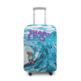 Чехол для чемодана 3D с принтом Brawl STARS (surfing) в Кировске, 86% полиэфир, 14% спандекс | двустороннее нанесение принта, прорези для ручек и колес | brawl | break dance | leon | moba | stars | supercell | surfing | игра | коллаборация | коллаж | паттерн
