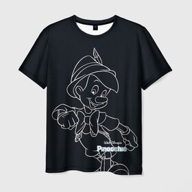 Мужская футболка 3D с принтом Пиноккио в Кировске, 100% полиэфир | прямой крой, круглый вырез горловины, длина до линии бедер | disney | pinocchio | vdkimel | дисней | пиноккио
