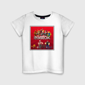 Детская футболка хлопок с принтом Roblox в Кировске, 100% хлопок | круглый вырез горловины, полуприлегающий силуэт, длина до линии бедер | roblox | studio | игра | игрок | игроман | купить | роблокс
