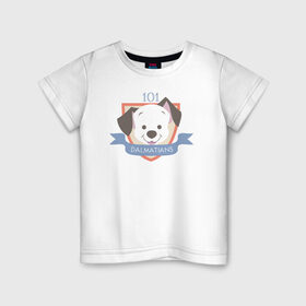 Детская футболка хлопок с принтом 101 Dalmatians в Кировске, 100% хлопок | круглый вырез горловины, полуприлегающий силуэт, длина до линии бедер | 101 dalmatians | 101 далматинец | disney | vdkimel | дисней