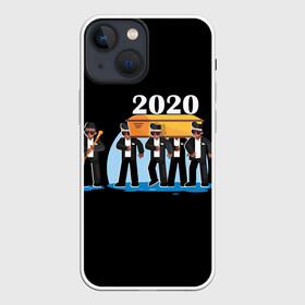 Чехол для iPhone 13 mini с принтом 2020 не спасти... в Кировске,  |  | 2020 год мем | dancing coffin | tony igy astronomia tony igy | мем про 2020 год | мультяшные персонажи | популярный мем | смешной арт | черные гробовщики