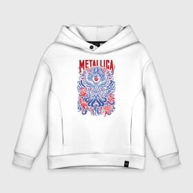 Детское худи Oversize хлопок с принтом Metallica в Кировске, френч-терри — 70% хлопок, 30% полиэстер. Мягкий теплый начес внутри —100% хлопок | боковые карманы, эластичные манжеты и нижняя кромка, капюшон на магнитной кнопке | american | heavy metal | los angeles | metal band | metallica | music | thrash metal | американская | лос анджелес | метал группа | металлика | музыка | трэш метал | трэш металл | хеви метал