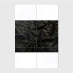 Магнитный плакат 2Х3 с принтом Черная кожа в Кировске, Полимерный материал с магнитным слоем | 6 деталей размером 9*9 см | кожа | кожанка | косуха | рельеф | складки | текстура | черный