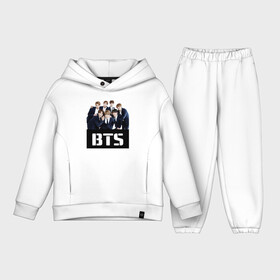 Детский костюм хлопок Oversize с принтом BTS в Кировске,  |  | boyband | boys | bts | group | k pop | music | seoul | south korean | бойбенд | группа | мальчиковая | музыка | сеул | южнокорейский