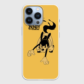 Чехол для iPhone 13 Pro с принтом Bendy And The Ink Machine в Кировске,  |  | bendy | bendy and the ink machine | бенди | бени | бенни | бэнди | детская | детям | игра | капли | компьютерная игра | краска | машина | подтеки | ужастик | чернила | чернильная