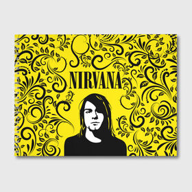 Альбом для рисования с принтом NIRVANA в Кировске, 100% бумага
 | матовая бумага, плотность 200 мг. | Тематика изображения на принте: nirvana | nirvana smells like | rock | teen spirit | курт кобейн | нирвана | песни | рок.