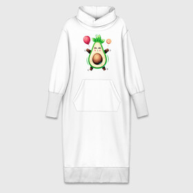 Платье удлиненное хлопок с принтом Полезное счастье в Кировске,  |  | avocado | lollipop | авокадо | леденец | сute | шарик