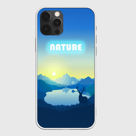 Чехол для iPhone 12 Pro Max с принтом NATURE в Кировске, Силикон |  | горы | закат | лес | ночное небо | озеро в лесу | олень в лесу | природа | солнце