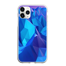 Чехол для iPhone 11 Pro Max матовый с принтом NEON CRYSTALLS в Кировске, Силикон |  | алмазы | блеск | кристаллы | монотонный цвет | неоновый принт | переливание цветов | синий цвет