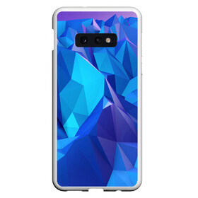 Чехол для Samsung S10E с принтом NEON CRYSTALLS в Кировске, Силикон | Область печати: задняя сторона чехла, без боковых панелей | Тематика изображения на принте: алмазы | блеск | кристаллы | монотонный цвет | неоновый принт | переливание цветов | синий цвет